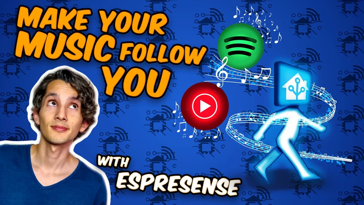 Make you music follow you with ESPresense Room Presence Detection
